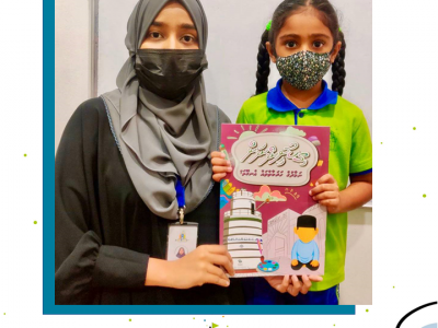 Distributing Prayer Activity Books to our Students (4)